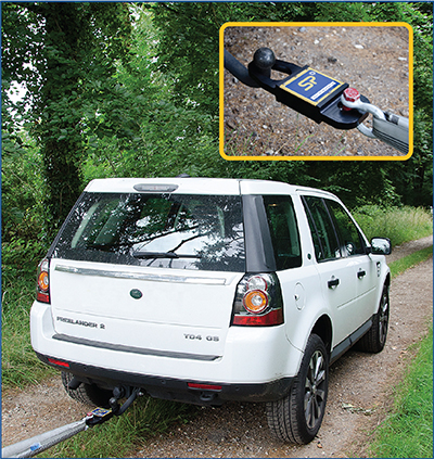 towbar with towel rigged