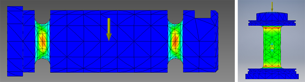 Loadpin examples of Full finite element analysis FEA CAD design Loadpin examples of Full finite element analysis FEA CAD design